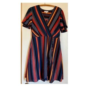 Monteau Stripped Dress - L